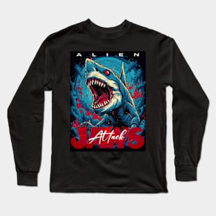 Alien Jaws Attack Long Sleeve T-Shirt